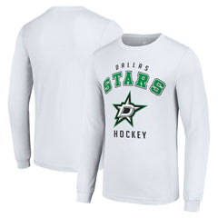 NHL White Dallas Stars Starter Logo Long Sleeve T-Shirt