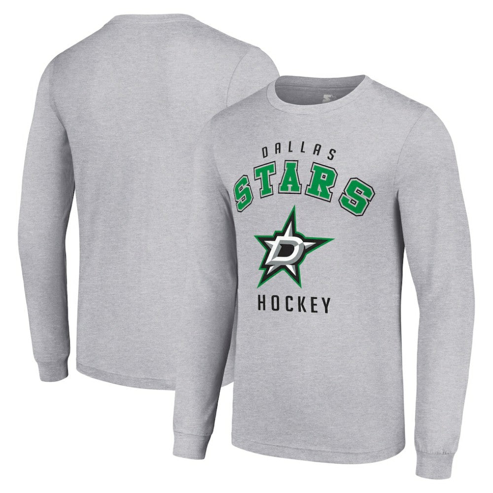 NHL Heather Gray Dallas Stars Starter Logo Long Sleeve T-Shirt