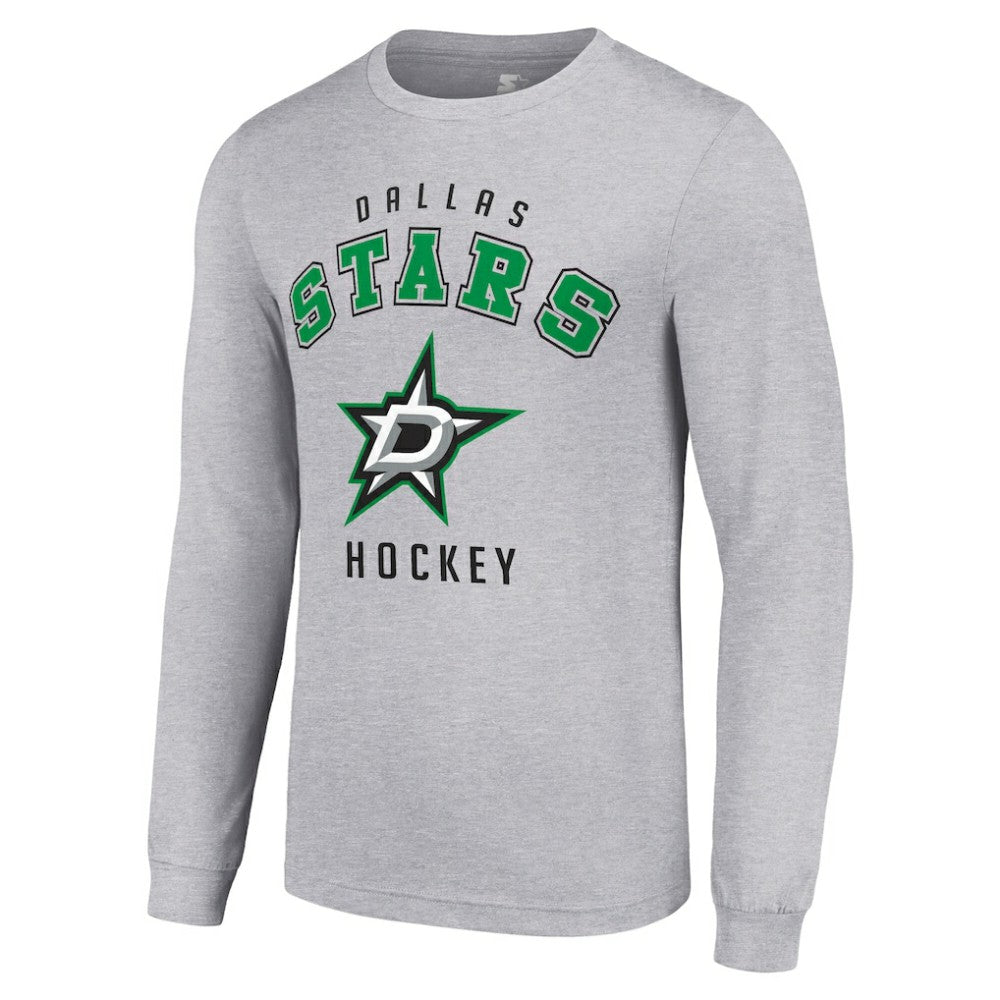 NHL Heather Gray Dallas Stars Starter Logo Long Sleeve T-Shirt