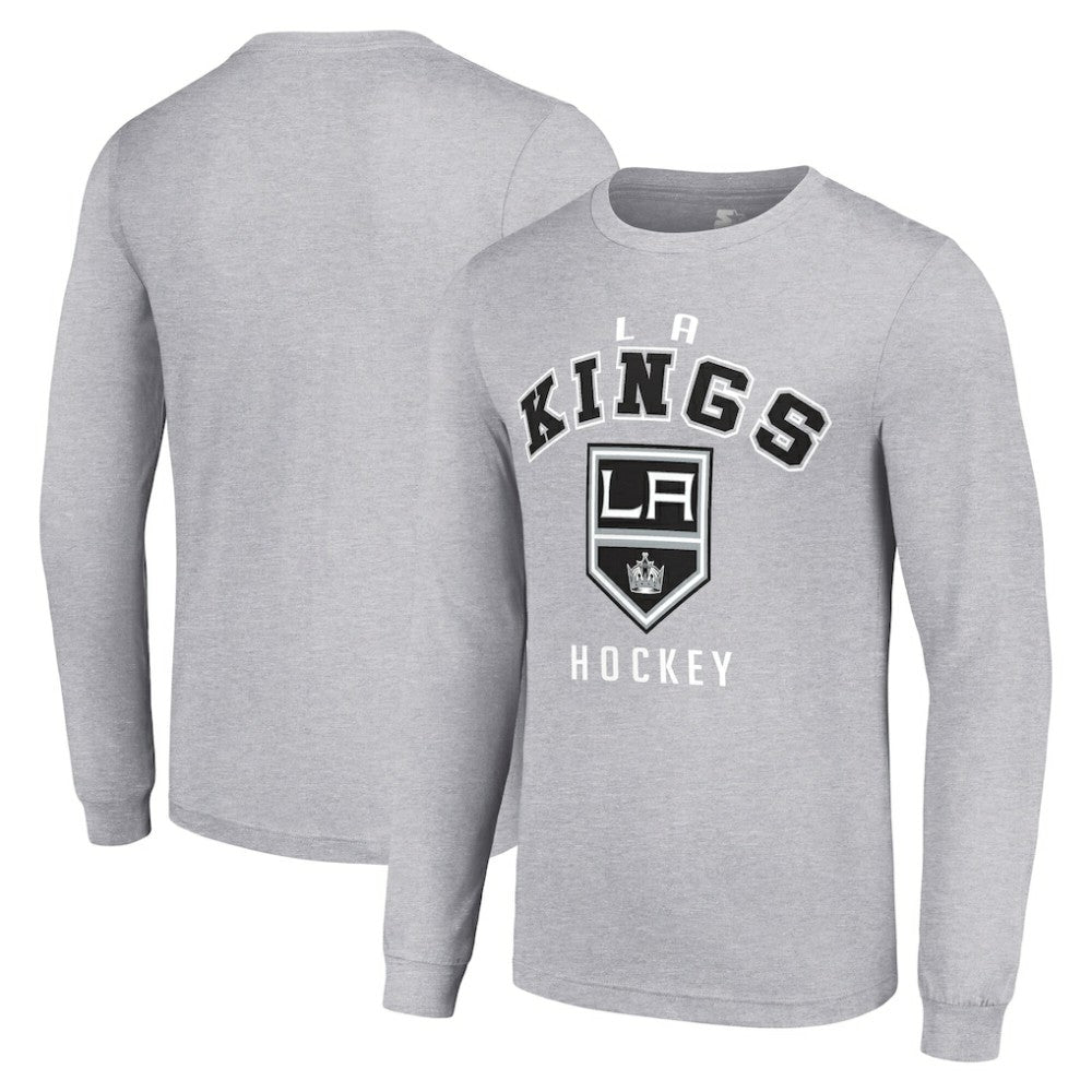 NHL Heather Gray Los Angeles Kings Starter Logo Long Sleeve T-Shirt