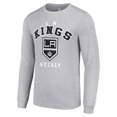 NHL Heather Gray Los Angeles Kings Starter Logo Long Sleeve T-Shirt