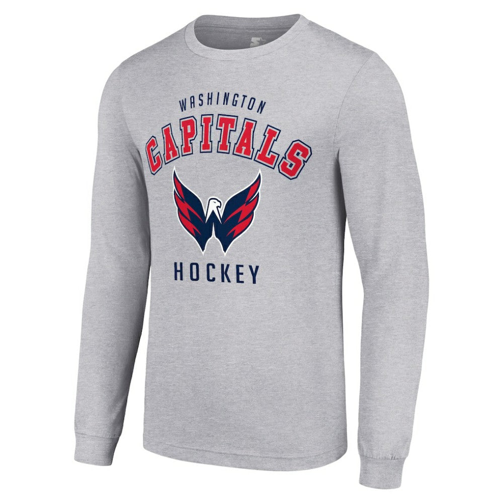 NHL Heather Gray Washington Capitals Starter Logo Long Sleeve T-Shirt