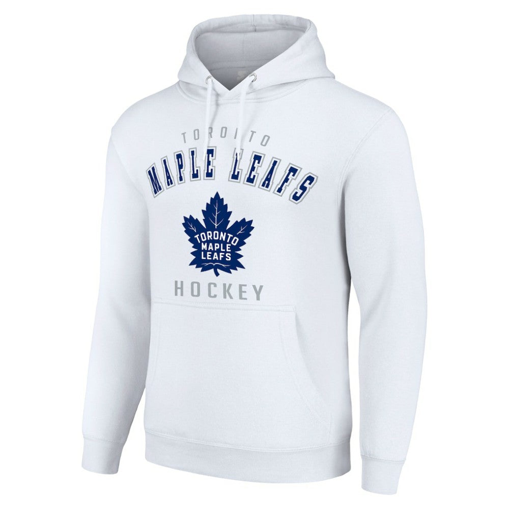 NHL White Toronto Maple Leafs Starter Logo Pullover Hoodie