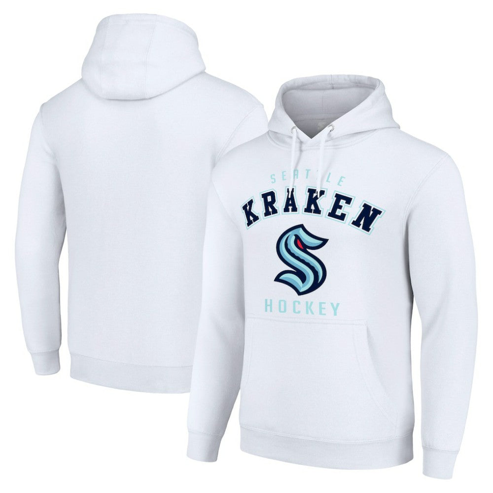 NHL White Seattle Kraken Starter Logo Pullover Hoodie