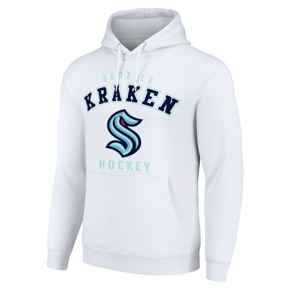 NHL White Seattle Kraken Starter Logo Pullover Hoodie