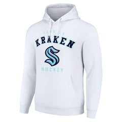 NHL White Seattle Kraken Starter Logo Pullover Hoodie
