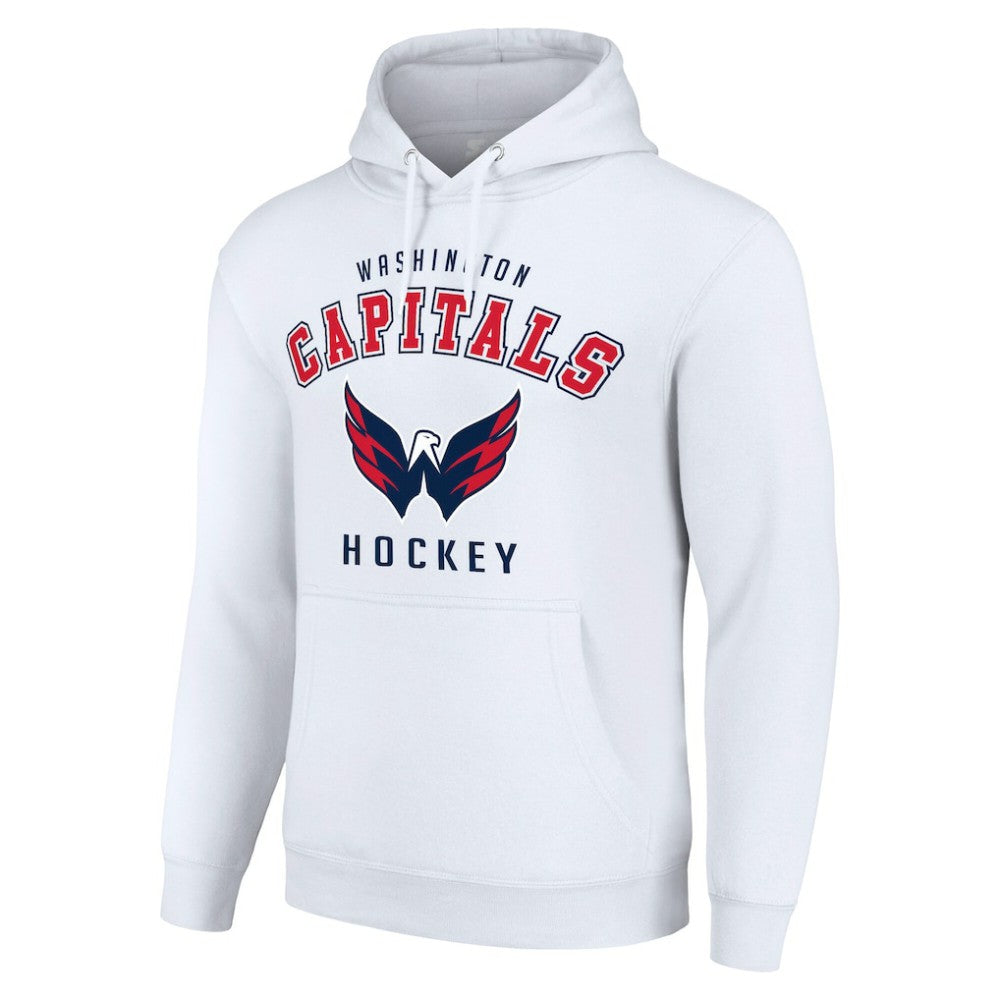 NHL White Washington Capitals Starter Logo Pullover Hoodie