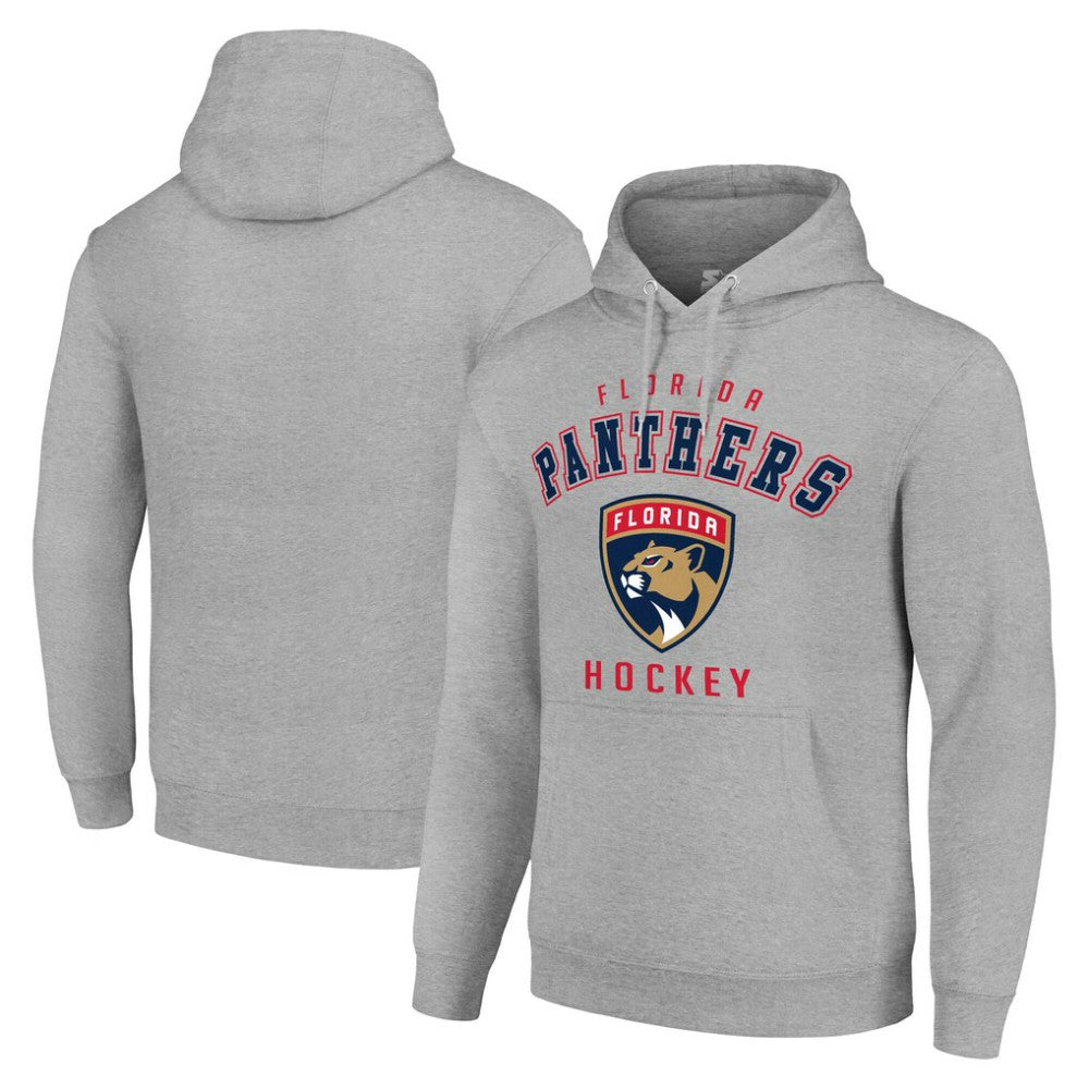NHL Heather Gray Florida Panthers Starter Logo Pullover Hoodie