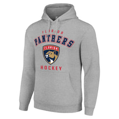NHL Heather Gray Florida Panthers Starter Logo Pullover Hoodie