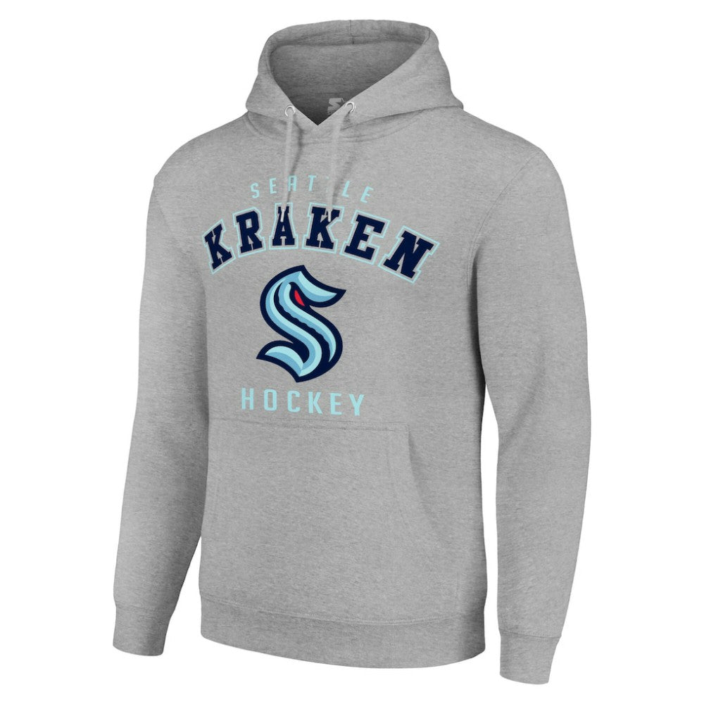 NHL Heather Gray Seattle Kraken Starter Logo Pullover Hoodie