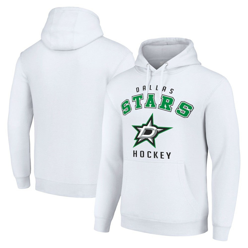 NHL White Dallas Stars Starter Logo Pullover Hoodie