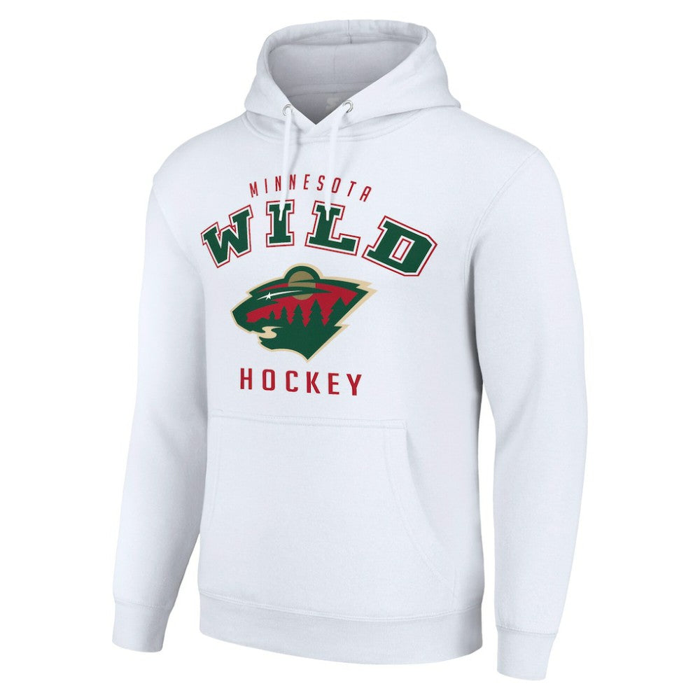 NHL White Minnesota Wild Starter Logo Pullover Hoodie