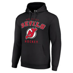NHL Black New Jersey Devils Starter Logo Pullover Hoodie