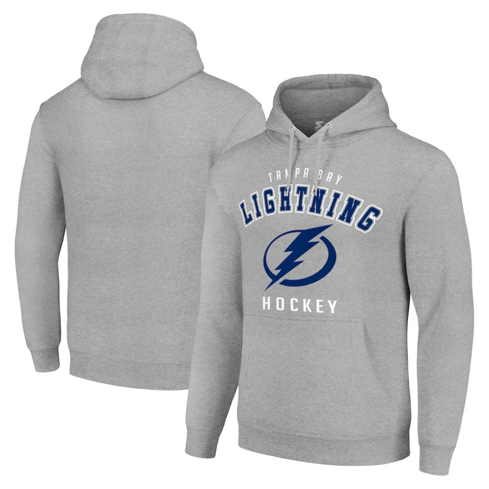 NHL Heather Gray Tampa Bay Lightning Starter Logo Pullover Hoodie