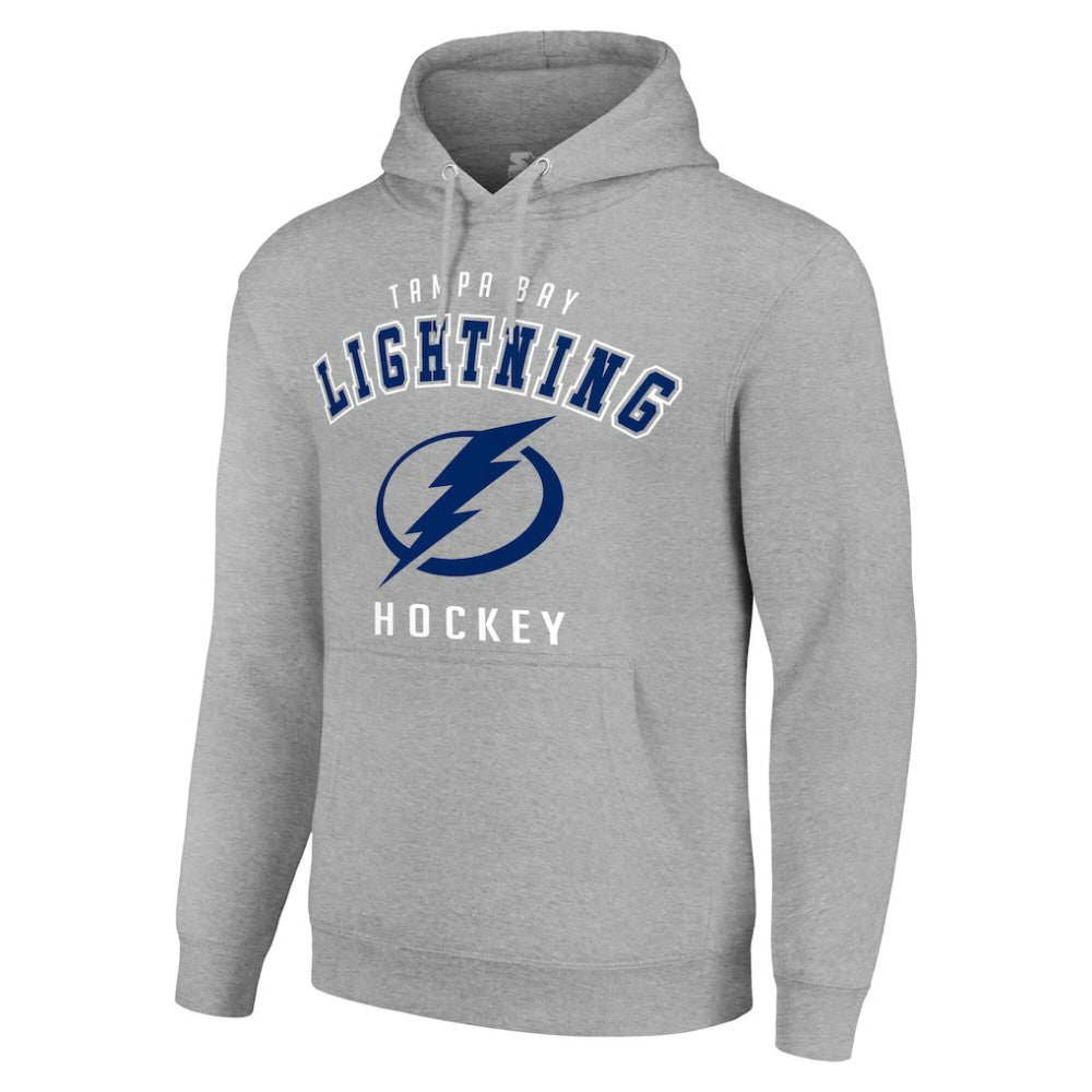 NHL Heather Gray Tampa Bay Lightning Starter Logo Pullover Hoodie