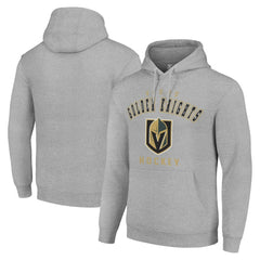 NHL Heather Gray Vegas Golden Knights Starter Logo Pullover Hoodie