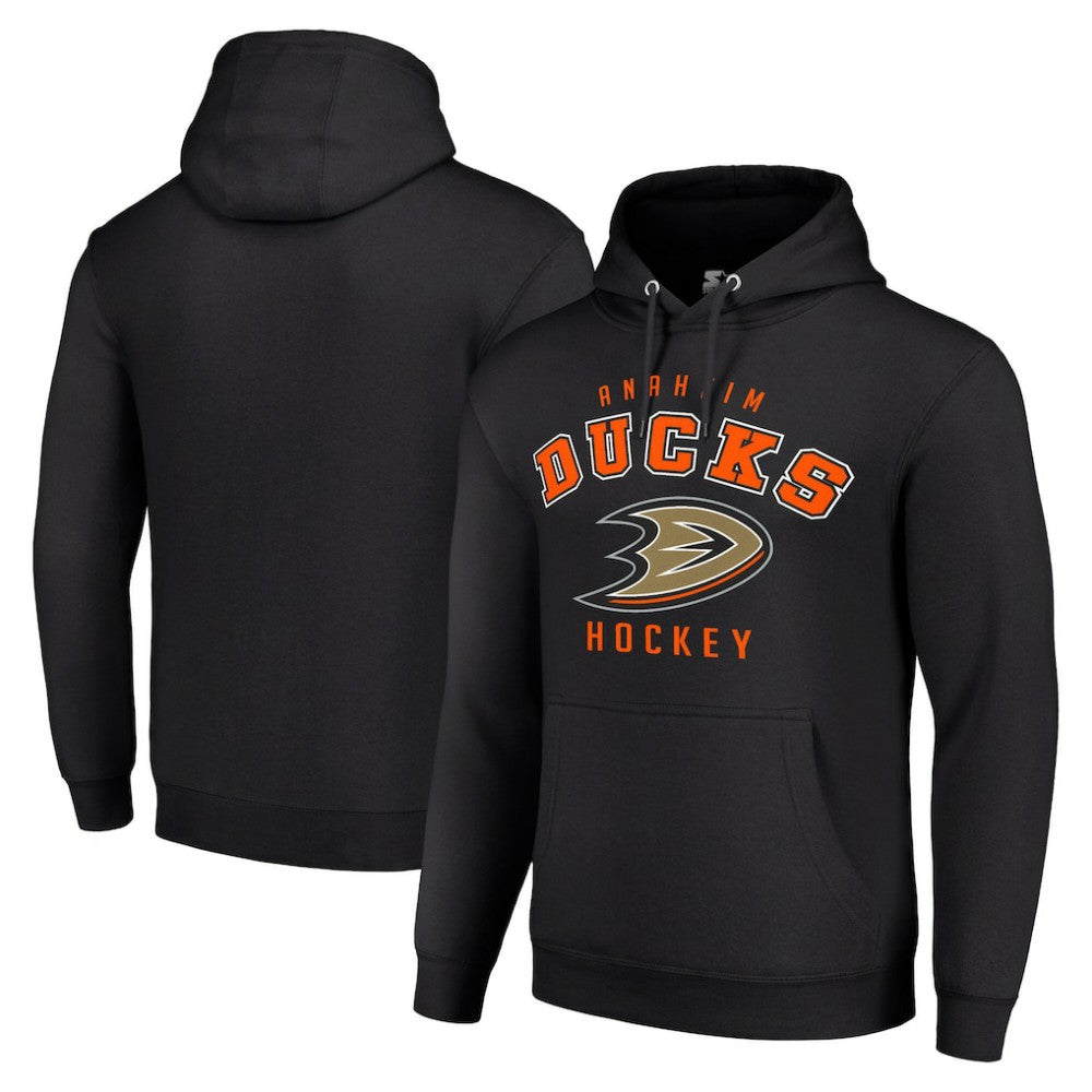 NHL Black Anaheim Ducks Starter Logo Pullover Hoodie