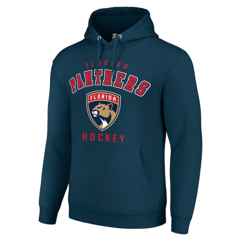 NHL Navy Florida Panthers Starter Logo Pullover Hoodie