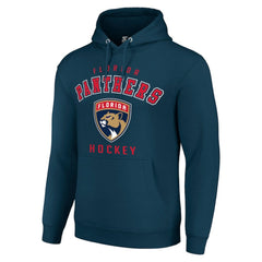 NHL Navy Florida Panthers Starter Logo Pullover Hoodie