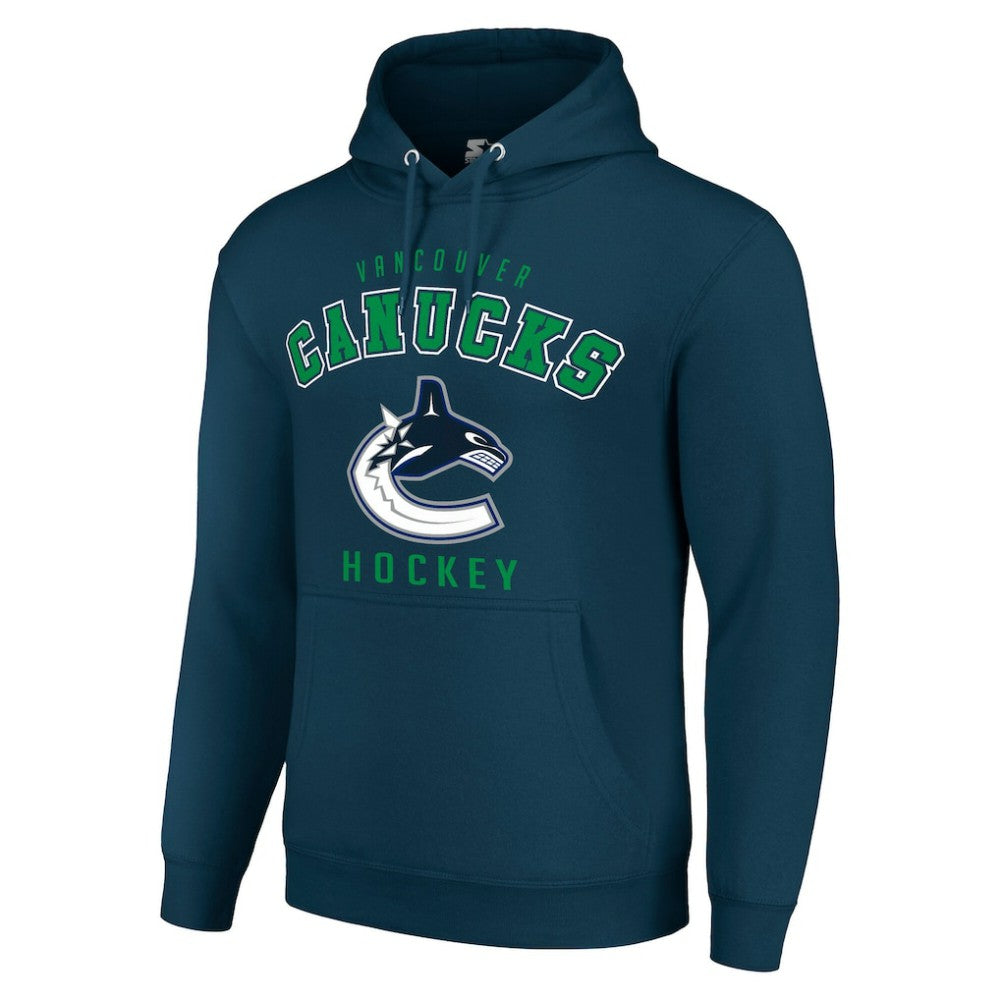NHL Navy Vancouver Canucks Starter Logo Pullover Hoodie