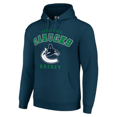 NHL Navy Vancouver Canucks Starter Logo Pullover Hoodie