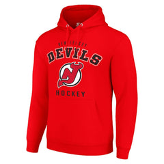 NHL Red New Jersey Devils Starter Logo Pullover Hoodie