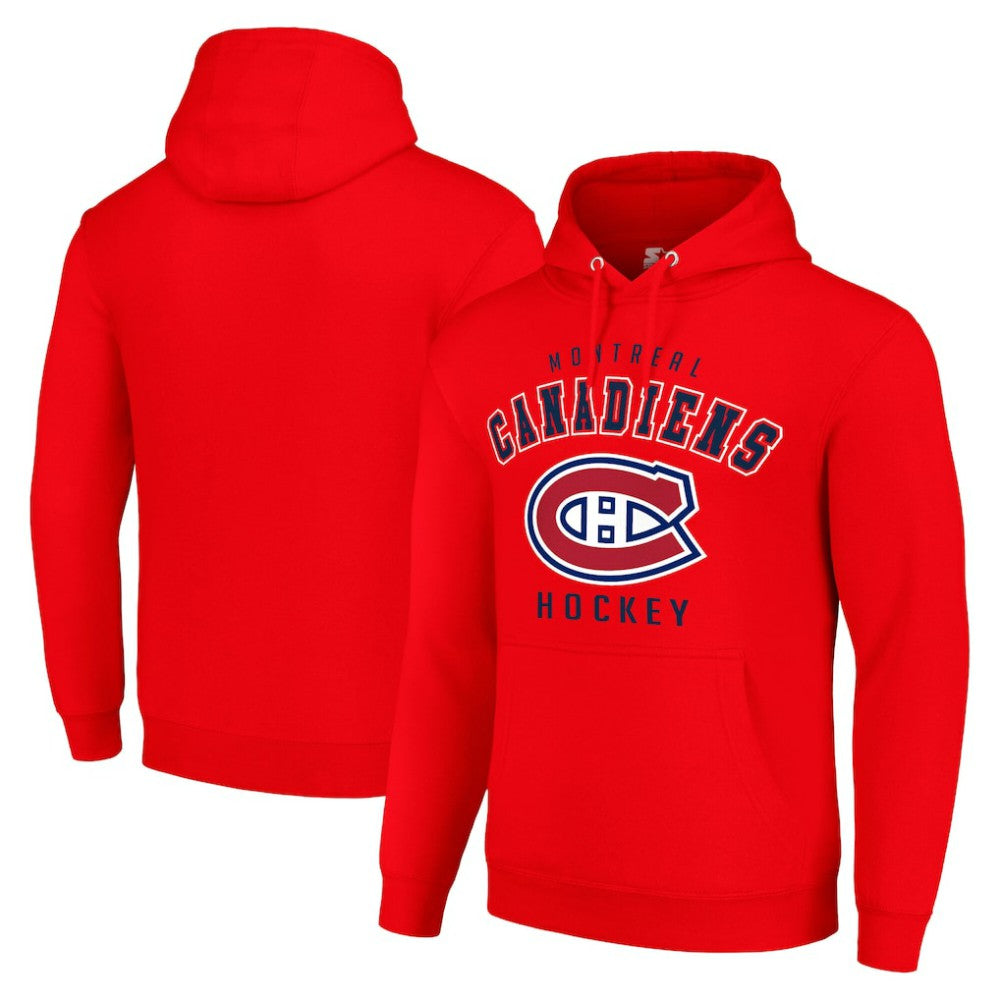 NHL Red Montreal Canadiens Starter Logo Pullover Hoodie