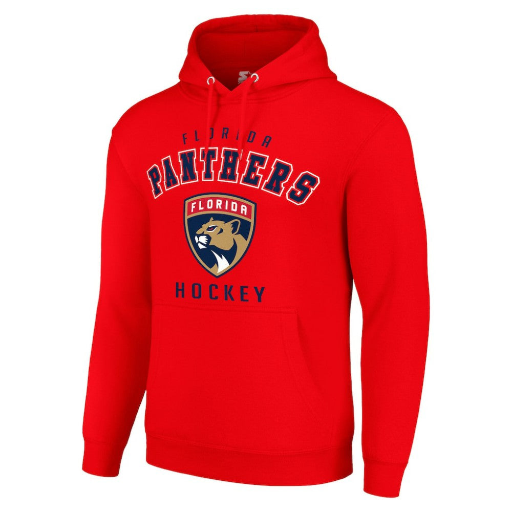 NHL Red Florida Panthers Starter Logo Pullover Hoodie