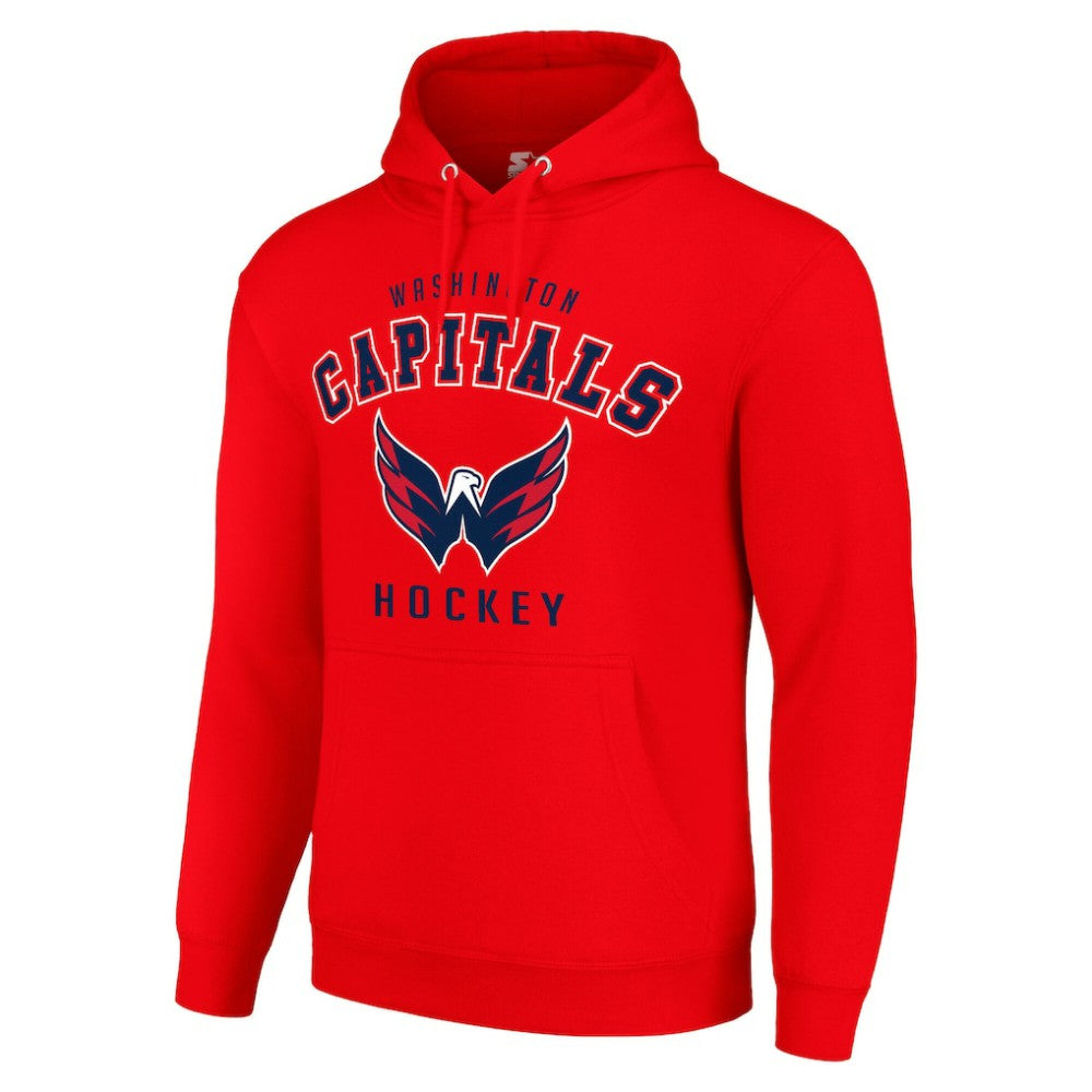 NHL Red Washington Capitals Starter Logo Pullover Hoodie