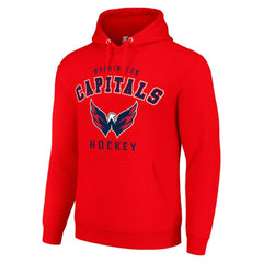 NHL Red Washington Capitals Starter Logo Pullover Hoodie
