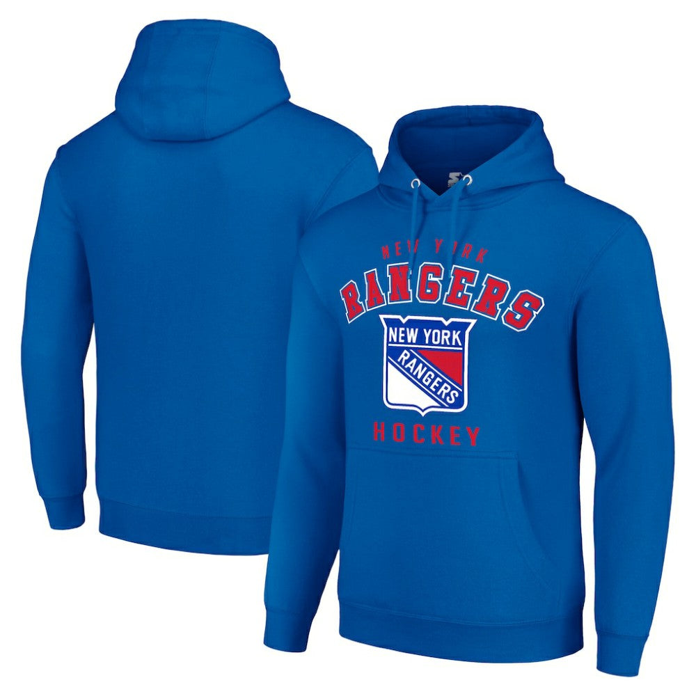 NHL Royal New York Rangers Starter Logo Pullover Hoodie