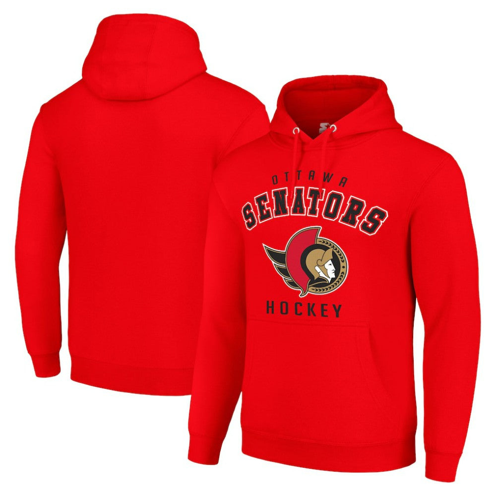 NHL Red Ottawa Senators Starter Logo Pullover Hoodie