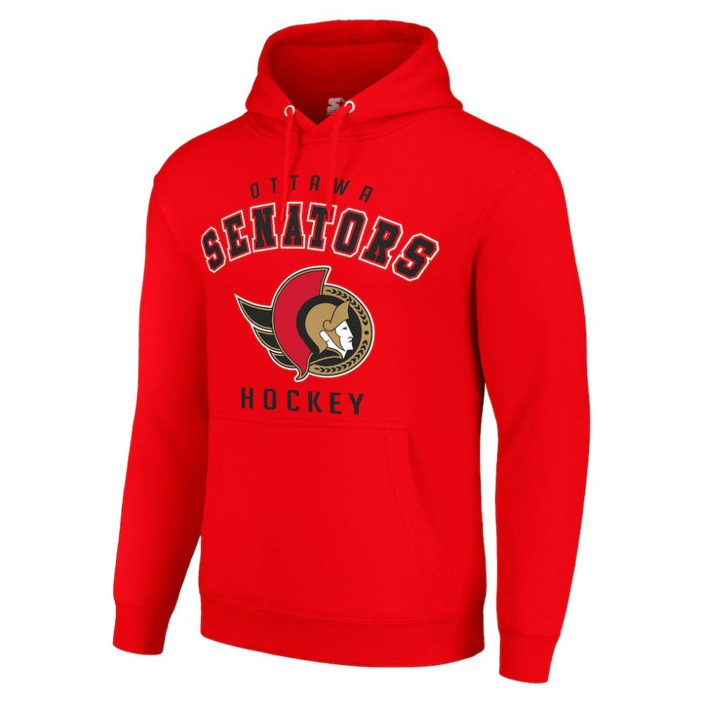 NHL Red Ottawa Senators Starter Logo Pullover Hoodie