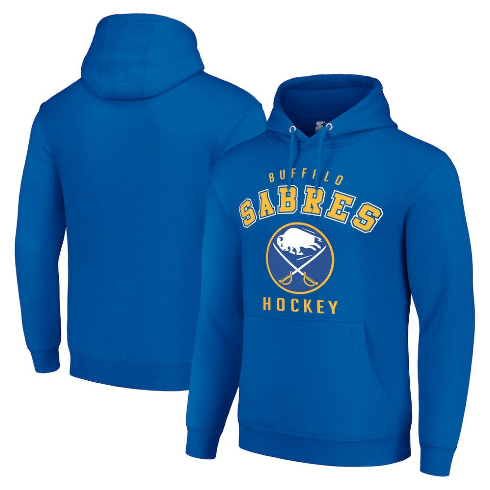 NHL Royal Buffalo Sabres Starter Logo Pullover Hoodie