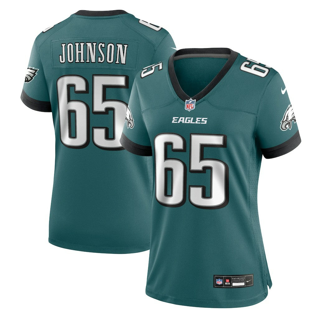 Lane Johnson  Women's Team Game Jersey - Philadelphia Eagles