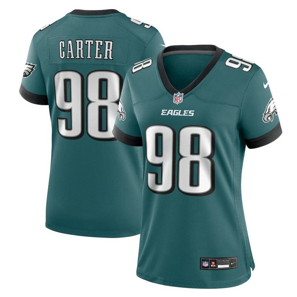 Jalen Carter  Women's Team Game Jersey - Philadelphia Eagles