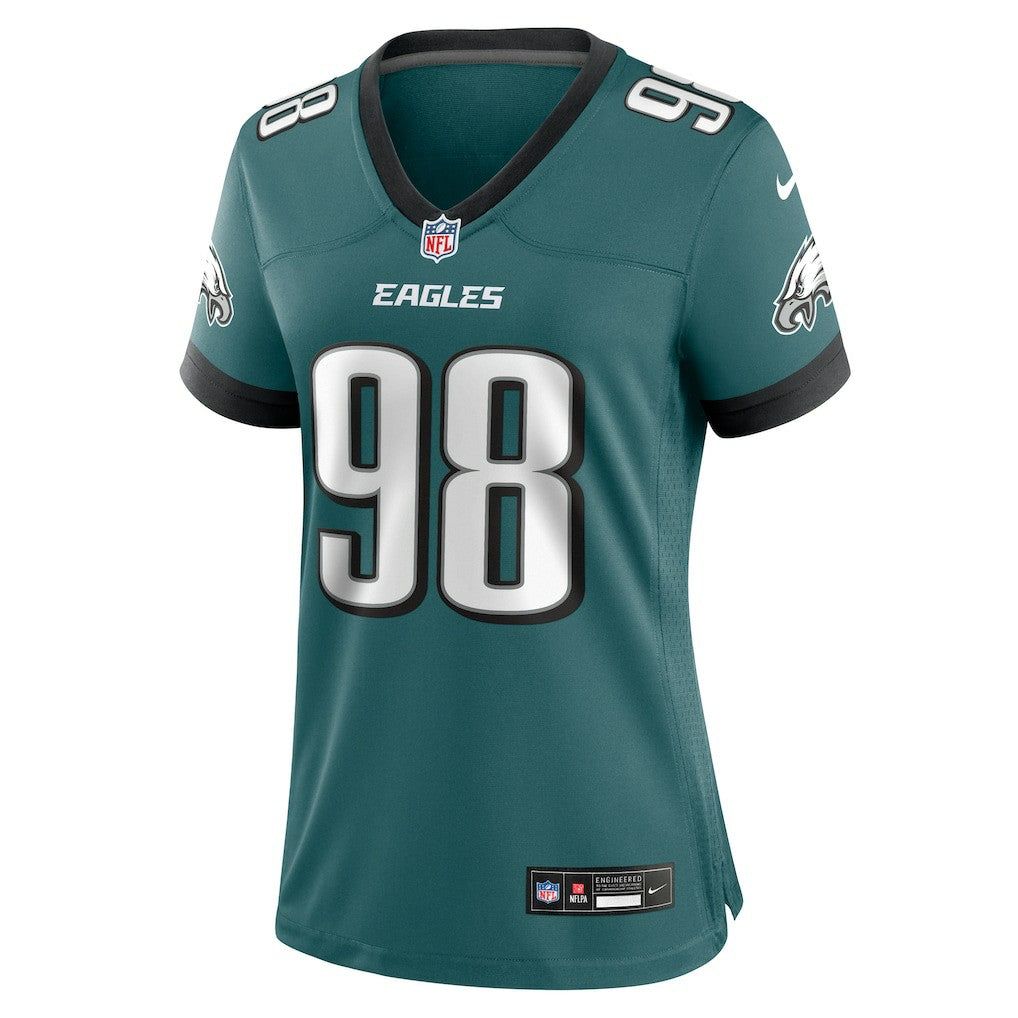 Jalen Carter  Women's Team Game Jersey - Philadelphia Eagles