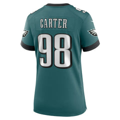 Jalen Carter  Women's Team Game Jersey - Philadelphia Eagles