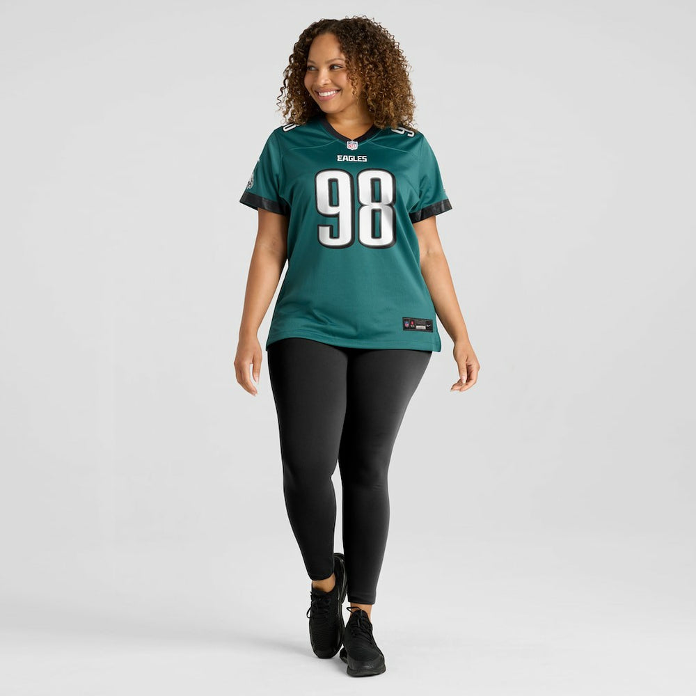 Jalen Carter  Women's Team Game Jersey - Philadelphia Eagles