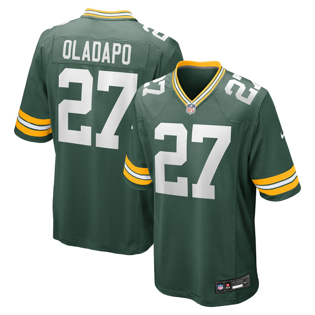 Kitan Oladapo  Game Jersey - Green Bay Packers