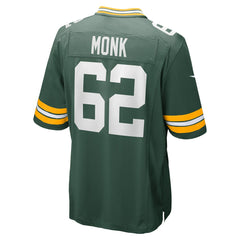 Jacob Monk  Game Jersey - Green Bay Packers
