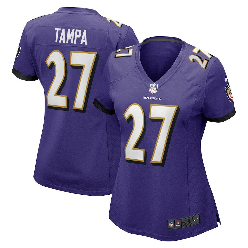 T.J. Tampa  Women's Game Jersey - Baltimore Ravens