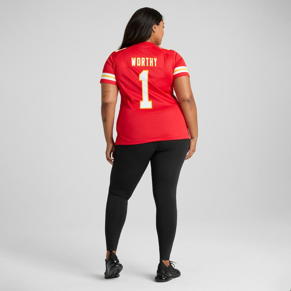 Xavier Worthy  Women's Game Jersey - Kansas City Chiefs