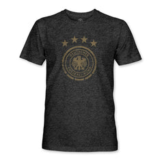 Germany National Team 1863FC Mono Badge Vintage Tri-Blend T-Shirt -  Heather Black