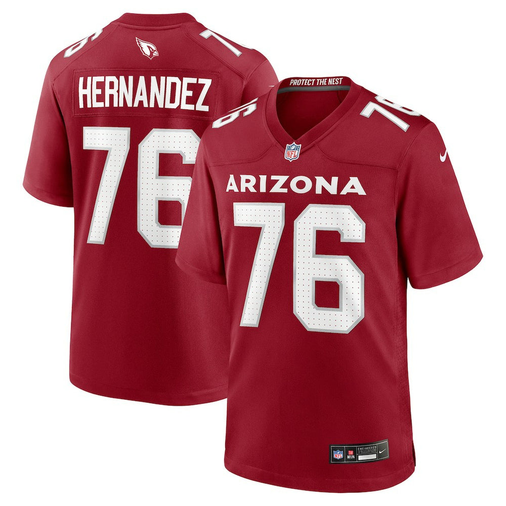 Will Hernandez  Team Game Jersey - Arizona Cardinals
