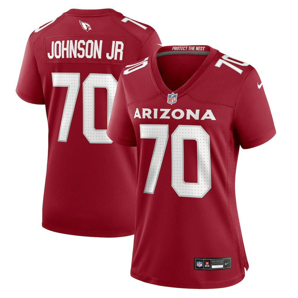 Paris Johnson Jr.  Women's Game Jersey - Arizona Cardinals