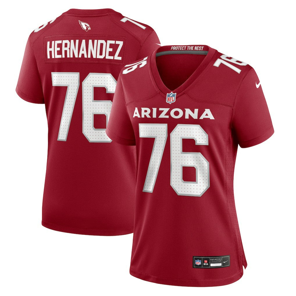 Will Hernandez  Women's Game Jersey - Arizona Cardinals