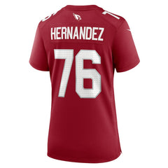 Will Hernandez  Women's Game Jersey - Arizona Cardinals