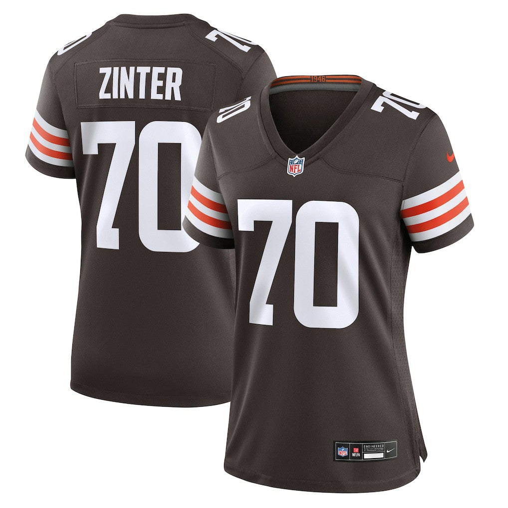 Zak Zinter  Women's Game Jersey - Cleveland Browns