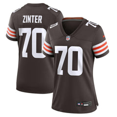 Zak Zinter  Women's Game Jersey - Cleveland Browns